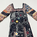 Save The Queen Mesh Top with Button Detailing