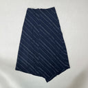 Cache Cache Striped Midi Skirt with Zipper Detailing