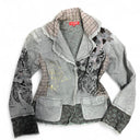 Derhy Khaki Jacket with Graphic Print